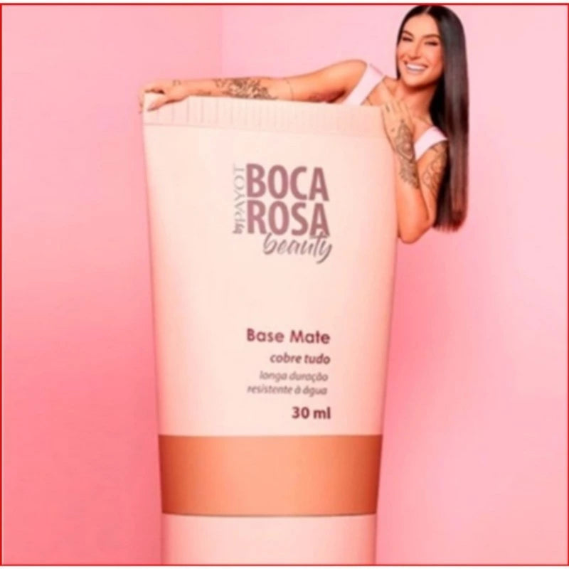 Boca Rosa Base Líquida Matte Perfect by Payot - Alta Cobertura e Acabamento Impecável