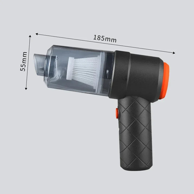 Aspirador de Pó Automotivo Sem Fio 6000Pa – Portátil, Poderoso e Prático para Limpeza de Veículos