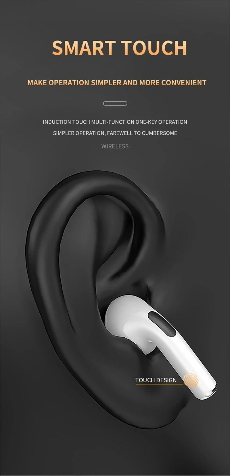 Fones de Ouvido Xiaomi Pro6 TWS – Bluetooth 5.2, Cancelamento de Ruído, Bass Potente e Design Compacto para Jogos e Música