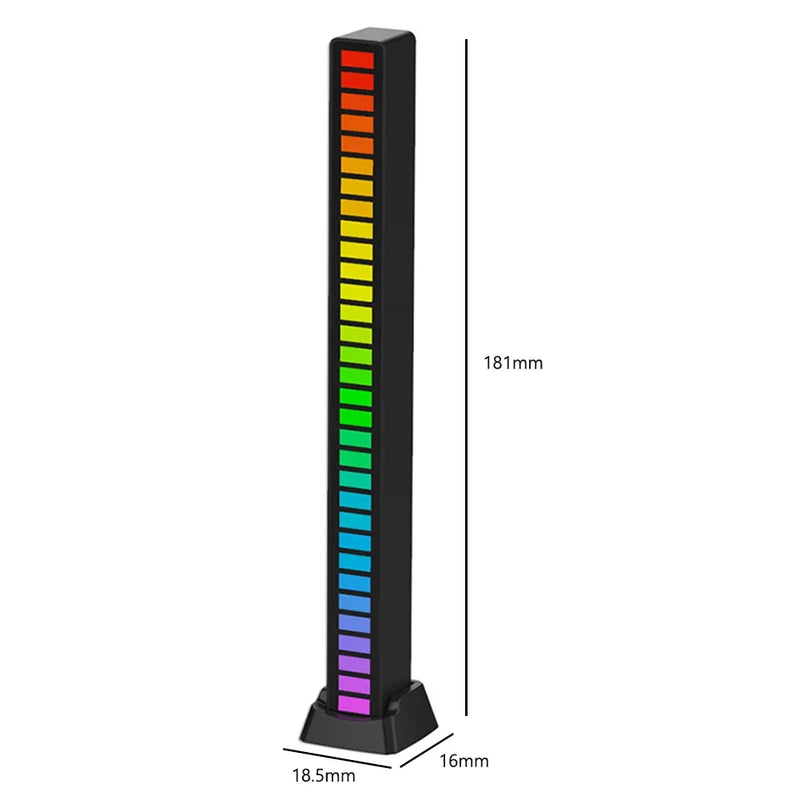 Barra de Luz LED RGB – Controle de Som e Ritmo para Ambiente, Carro, TV, Jogos e Desktop